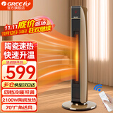 格力（GREE）取暖器电暖器 节能省电客厅家用暖风机办公室大面积立式电暖气 电热取暖器 烤火炉取暖器 NTFG-21B