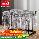 青苹果玻璃水杯架 黑色轻奢不锈钢玻璃杯架 酒杯玻璃杯牛奶杯茶杯杯架