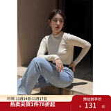 独束大码女装【发热防静电】百搭打底衫女显瘦秋冬新款胖mm针织衫 暖杏色 3XL