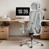 优兰森人体工学椅10D扶手电脑椅办公椅电竞椅家用椅人工力学座椅学习椅 T606云灰-10D扶手-钢制脚-无搁脚