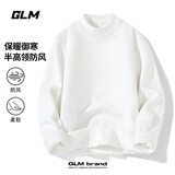 GLM毛衣男秋冬季重磅加厚半高领长袖针织衫男士潮流宽松保暖打底衫