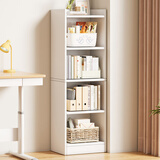 姗姗木艺书架落地家用简易书柜多层置物架客厅卧室储物架窄缝靠墙收纳柜子