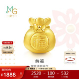 周生生黄金转运珠 福袋足金串珠子 情侣手串不含绳链89197C定价