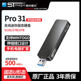 赛帝曼克（STmagic）迷你移动固态硬盘 固态U盘直插式无线usb3.2 家用办公游戏高速存储优盘笔记本u盘 ADC旗舰-128G黑色【500+MB/s】