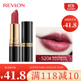 露华浓（Revlon）丽采保湿滋润唇膏女士哑光黑管口红女士不掉色美妆化妆品女彩妆 520#葡萄酒色（细闪质地）
