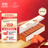 歌帝梵（GODIVA）香橙黑巧克力21片装110g 休闲零食 生日礼物送女友 健康黑巧