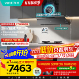 华帝（VATTI）抽油烟机变频欧式三腔28风量油烟机灶具蒸烤箱厨房多件套烟灶联动S66+308G+i31110【套装商品】