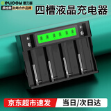 德力普（Delipow）1号充电电池 D型电池大容量5500毫安一号电池适用热水器煤气灶 4槽液晶充电器