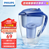 飞利浦（PHILIPS）净水壶滤芯家用滤水壶厨房自来水大容量滤水器净水器AWP3814 【AWP3814】3L