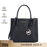 MICHAEL KORS  新品女士简约时尚单肩斜挎手提包送女友情人节礼物 牛皮革黑色35S1GM9M2L BLACK 默认1
