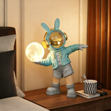 初见北欧潮酷宇航员摆件台灯可调光氛围灯卧室床头柜玄关儿童房装饰品 宇航员夜灯【调光/磁吸灯】
