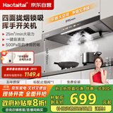 Haotaitai抽吸排油烟机家用顶吸欧式吸油烟机25立方大吸力油烟机挥手智控CXW-306-JT2
