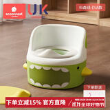 科巢（scoornest）儿童马桶坐便器小孩男女宝宝小马桶凳婴幼儿尿便盆婴幼儿专用如厕 绿EVA软垫款+清洁刷清洁袋100只