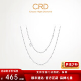 CRD克徕帝【现货闪发】pt950铂金O字链白金素链锁骨链男女同款礼物 7.65g-16-18英寸-M扣-445/g
