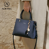 奥康女包新潮牛皮结婚手提包轻奢单肩包生日新年情人节礼物送妈妈老婆