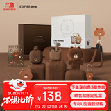 漫步者（EDIFIER）LINE FRIENDS 联名款限定耳机礼盒 Zero Air 真无线蓝牙耳机 半入耳式耳机 布朗熊款