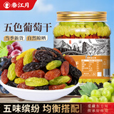 春江月新货绿葡萄干新疆特产葡萄干大颗粒免洗即食特无核蜜级饯果干零食 【五色葡萄干500g】
