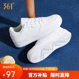 361°运动女鞋冬季学生复古厚底增高小白休闲板鞋子女682116601F-7