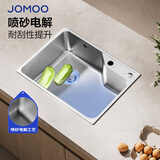 九牧（JOMOO）水槽304不锈钢厨房大单槽多功能水池洗菜盆洗碗盆 06675【58*43】不含龙头