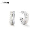 Arsis【章若楠同款】流光小耳钉女珍珠耳饰925银针生日礼物送女友