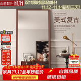 小匠材穿衣镜落地镜试衣欧式全身镜复古入户置地壁挂家用卧室镜子150桃