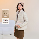 雪中飞2025新款新款经典时尚百搭轻薄女式立领秋羽绒拉链口袋保暖时尚