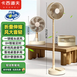 卡西道夫小电风扇家用台式风扇usb电扇办公宿舍迷你小型风扇可充电可充插两用桌面办公室便携摇头折叠扇 【摇头落地桌面扇】大面罩3电池*定时 【配线】