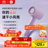 米家小米电吹风 速干吹风机 H301薄雾紫 负离子护发 送女友生日礼物推荐