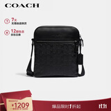 蔻驰（COACH）【品牌直供】男士HOUSTON小号单肩手提斜挎包黑色4009