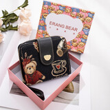 小熊依恋女士钱包多卡位多功能零钱包时尚短款钱包女