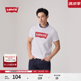 Levi's李维斯情侣美式宽松印花时尚简约舒适潮流纯棉圆领短袖T恤 白色 002A0-0000 XL