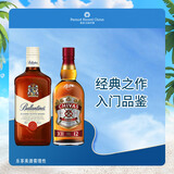 芝华士12年500ml+百龄坛特醇500ml洋酒苏格兰威士忌套装  