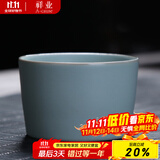 祥业 汝瓷开片可养汝窑茶杯茶具套装功夫品茗杯普洱品杯汝瓷主人单杯 平和杯