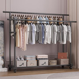 楠叶 落地晾衣架 阳台衣架  移动衣架 简易晾衣杆 卧室挂衣架YJX-23L