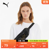 彪马（PUMA）通勤旅行手机证件收纳运动休闲迷你腰包胸包女077921 黑色-01-OSFA