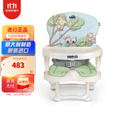 cam IL MONDO DEL BAMBINO意大利制造原装进口儿童餐椅宝宝吃饭椅餐桌椅折叠便携外出学坐椅 宝宝餐椅-森林鸟225