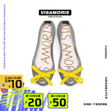 Vis Amoris英国允莫苏春夏平底包头鱼嘴女果冻凉鞋  凿石灰 40