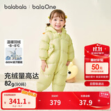巴拉巴拉balaOne婴儿连体衣宝宝衣服2025冬装羽绒服连帽鹅绒208425120212