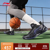 李宁利刃4 V2 黑曜石丨篮球鞋男鞋透气支撑稳定专业比赛鞋ABAU037