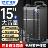 先科户外音响大功率移动拉杆音响舞台音箱广场舞专用唱歌讲话音箱大音量高品质k歌专业设备SA-165