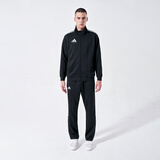 阿迪达斯 阿迪达斯运动套装男夹克外套跑步运动情侣套装女士时尚外套长裤 TR90JT-BW+TR90PT-BW/黑白套装 L（建议身高175-180厘米）