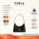 芙拉（FURLA）【价保11.11】DIAMANTE牛皮迷你女士单肩包腋下包钻石包高级感 黑色