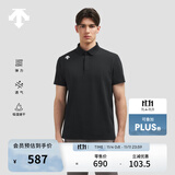 DESCENTE迪桑特TRAINING系列综训TOUGH男士速干短袖POLO衫夏季 BK-黑色 L (175/96A)