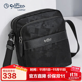 金利来单肩包竖款小包斜挎包大容量轻便耐磨织物男包 生日礼物送爸爸