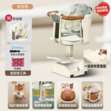 麦儿飞乐电动车儿童座椅前置电瓶摩托车坐椅电车通用安全宝宝婴儿小孩坐凳 前置 捆绑式 8个月-3岁 米色全包围升级【安全坐垫款】 【一键旋转+可升降减震】8个月-8岁