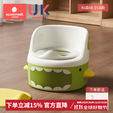 科巢（scoornest）儿童马桶坐便器小孩男女宝宝小马桶凳婴幼儿尿便盆婴幼儿专用如厕 绿EVA软垫款+清洁刷清洁袋200只