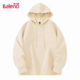 班尼路（Baleno）连帽卫衣男春秋季潮流ins简约大码带帽上衣男生宽松慵懒纯色帽衫