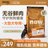 NOW FRESH无谷中大型成犬粮 6磅/2.72kg无谷鲜肉增肌高营养狗粮 健美低卡
