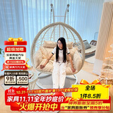 紫叶（ziye）双人吊椅吊篮欧式懒人摇篮椅室内吊床户外阳台摇椅成人秋千藤椅