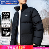耐克（NIKE）官方 舰店羽绒服 2025冬季新款男装女装运动服保暖羽绒外套面包服 深黑/Therma-FIT保暖科技/防泼水 鸭绒/含绒量85% M (170-175cm/110-120斤) 【充绒